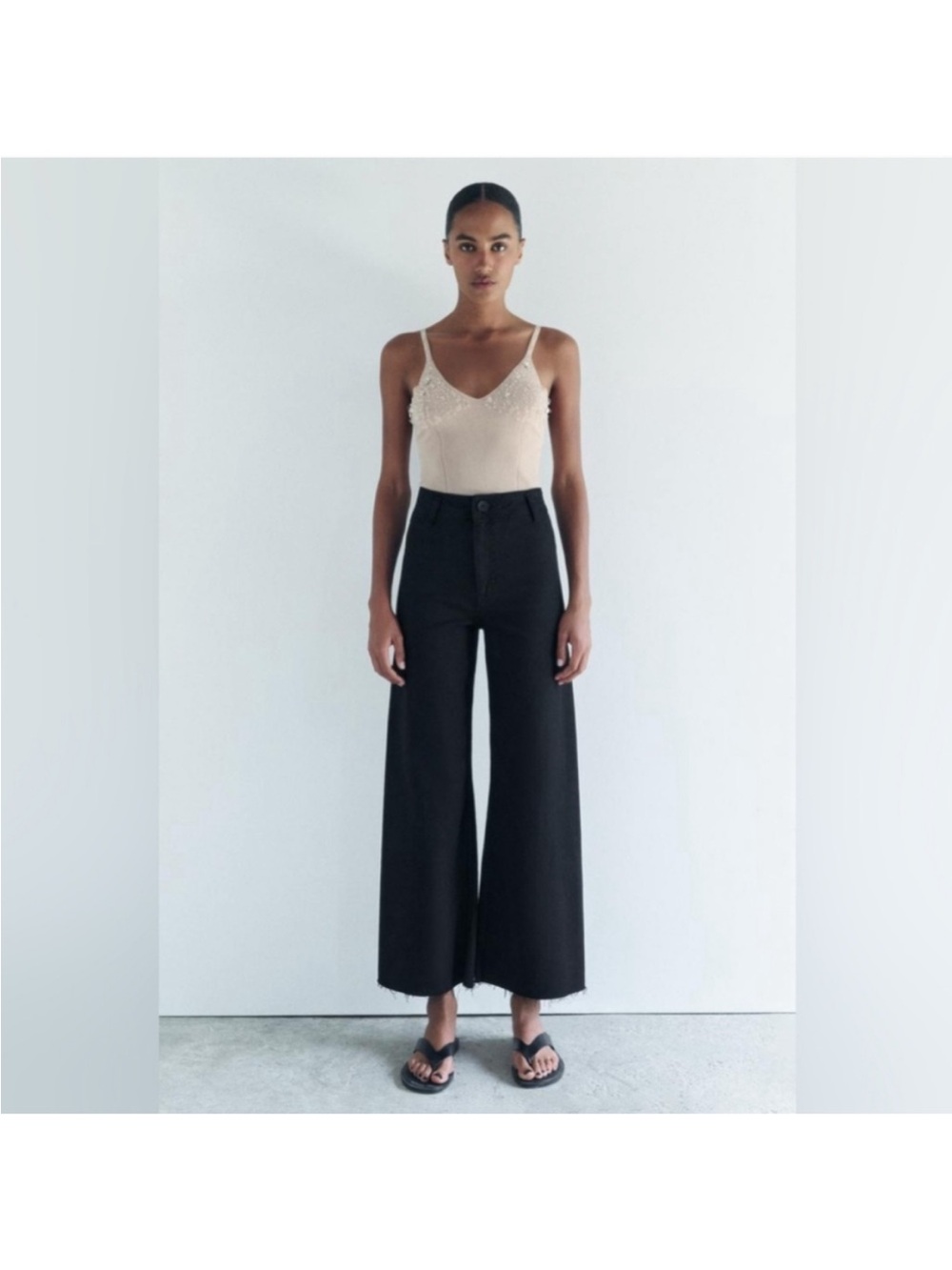 Zara black marine jeans
